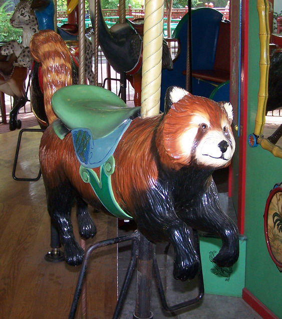 National Carousel Association - Memphis Zoo Carousel - Third Row Red Panda